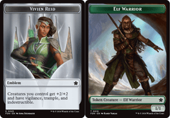 Emblem - Vivien Reid // Elf Warrior Double-Sided Token - Foil